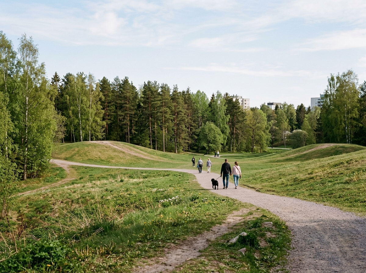 Kelkkapuiston luonto Kontulassa