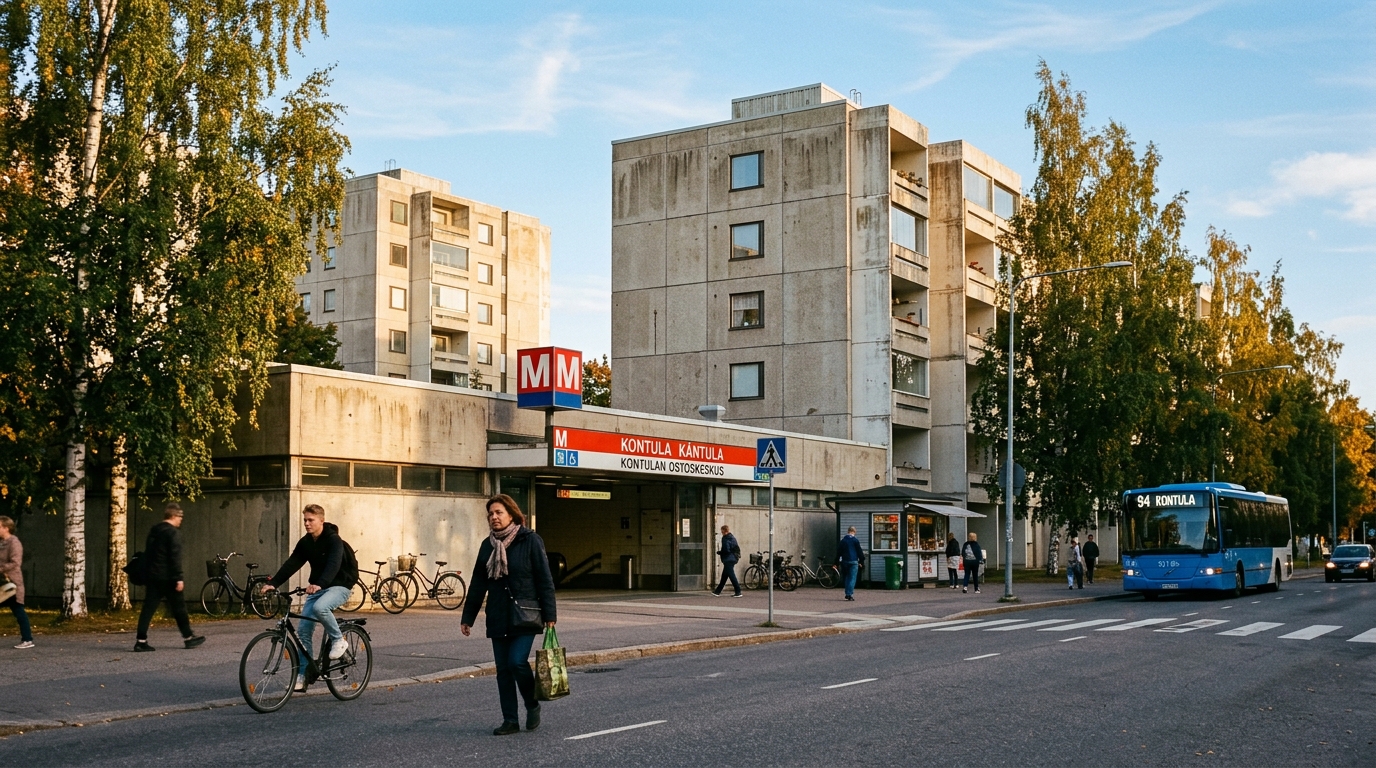 Kontulan metroasema ja ostoskeskus